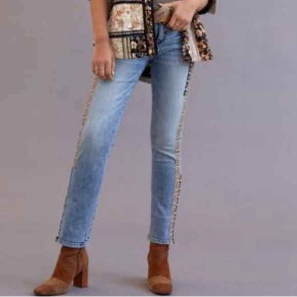 Pilcro Denim - Pilcro Jeans High Waisted Embroidered 30